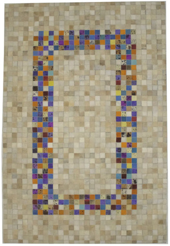 Tappeto pelle patchwork 5x8 - in,